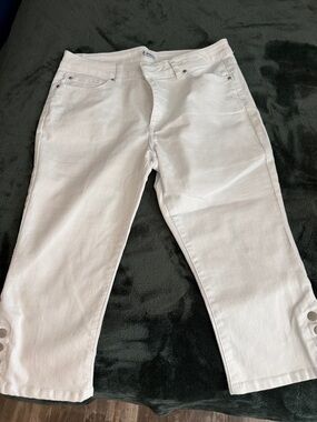 d. jeans White Straight-Leg Women's Jeans